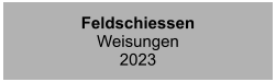 Feldschiessen Weisungen 2023